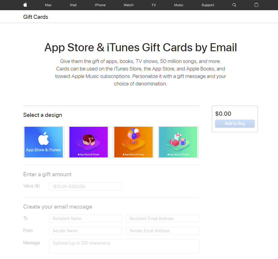 Envoyez Apple Music en cadeau